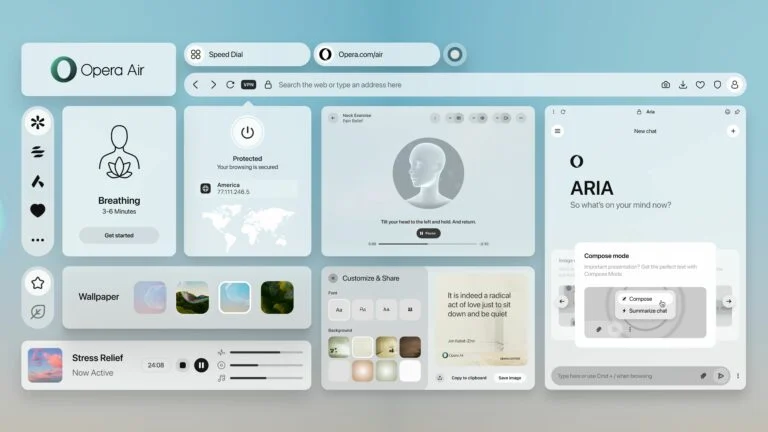 Opera Air: novo browser